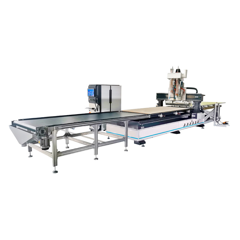 CNC router NikMann-3618k loading and unloading