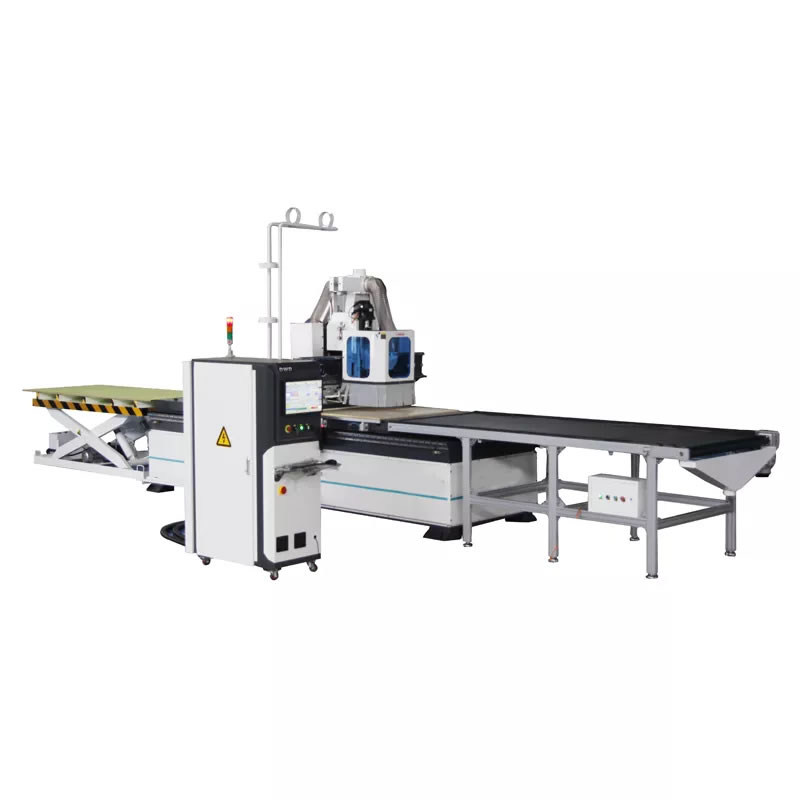 CNC router NikMann-2412k loading and unloading