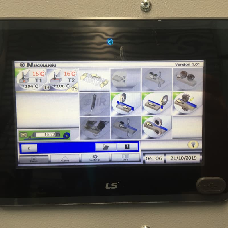 touch screen on edgebander NikMann-Compact